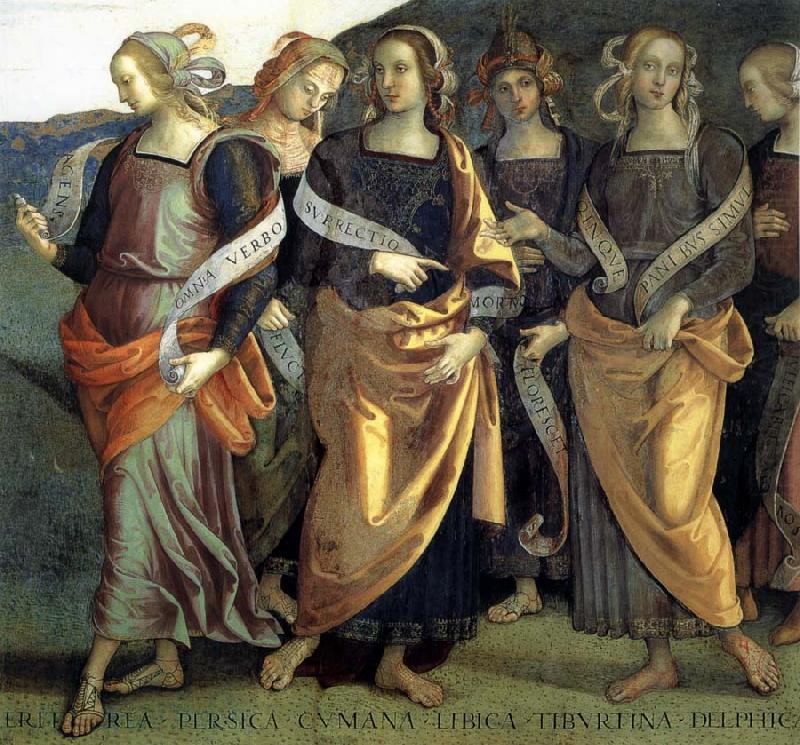 PERUGINO, Pietro Fresco in the Palazzo the prioris in Perugia, Italy china oil painting image